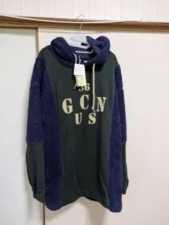 ★タグ付き新品★CUBE SUGAR★ボア切替パーカー★ネイビー×カーキ★M