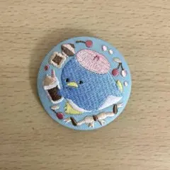 【新品】 サンリオ 刺繍缶バッジビスケット3 タキシードサム