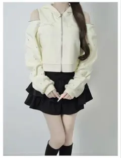 Lumignon Emoticon Jewel bijou hoodie 黒 lumignon Emoticon Jewel bijou hoodieイエロー - メルカリ