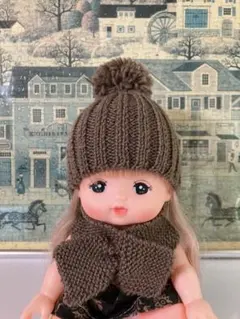 ⑦-1メルちゃんニット帽子　単品