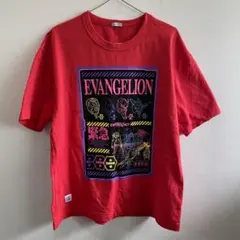 【GU×エヴァンゲリオン コラボ】Tシャツ 赤 Mサイズ メンズ・レディース兼用