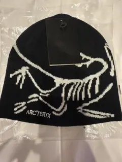 タグ付き！Arc'teryx ニット帽 ビーニー 当日発送 黒白