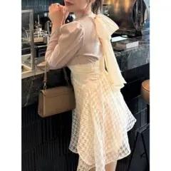 【完売品】dazzlin バックリボンパワショルミニコルセットワンピースのサムネイル