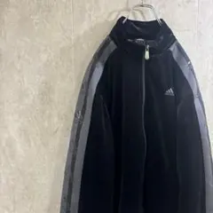 adidas アディダス　ベロア　トラックジャケット　ジャージ　メンズ Lのサムネイル