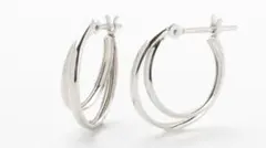 Jewel closet by L&Co. K10ホワイトゴールドフープピアス