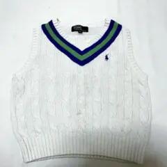 KIDS ラルフローレン　ニット ベスト セーター 110 プレッピースタイル