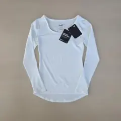 PUMA DRYCELL 長袖Tシャツ ホワイト　Sサイズ細身定価3500