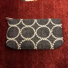 《新品・未使用》《最終お値下げ！》タンバリン生地　ポーチ