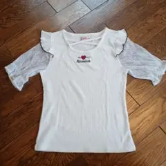 袖レースTシャツのサムネイル