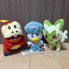ポケモン　ポケモンセンター　限定　ぬいぐるみ　ホゲータ　クワッス　ニャオハ