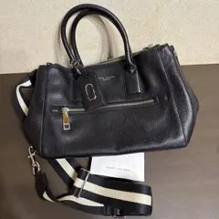 MARC JACOBS マークジェイコブス　レザー　2way バッグ　ブラック