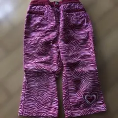 ゼブラ柄ハート刺繍パンツ