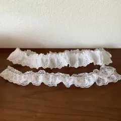 ハンドメイド資材　レース　花柄　白