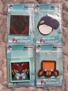 【未開封】一番くじ 機動戦士ガンダムジークアクス　ラバーアソート 4点セット