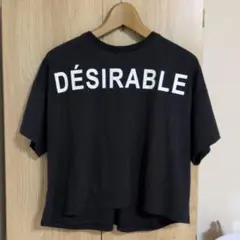 オリーブデオリーブ 編み上げTシャツ ネイビーのサムネイル