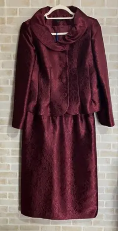 美品 KORAN スーツ セレモニー ジャケット スカート ジャガード 13号