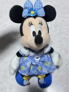 ディズニーリゾート ブルーエバーアフターミニー ぬいぐるみバッジ