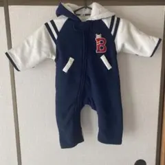 フード付きロンパース ネイビー 95cm未満