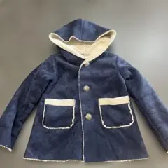 ネイビー フード付きコート サイズ110