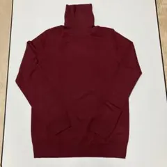 無印 ウール タートルネックニット Lサイズ