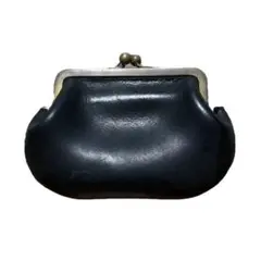 N25 がま口財布　ベルーリア N25 レザーがま口ウォレット（ブラック・大）