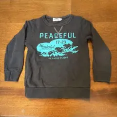 BEBE チャコールグレーの長袖トレーナー 17-23