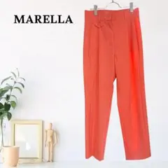 zB659【F】MARELLA フラップポケット センタープレス パンツ