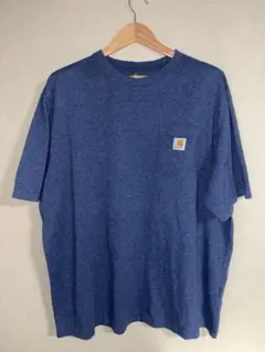 US古着 Carhartt Tシャツ 2XL ブルー ビックサイズ