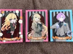 ハピトリ　ポップコーンクリアカード　家長むぎ&夕陽リリ