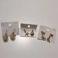 CHICA ゴールド ピアス 3点セット