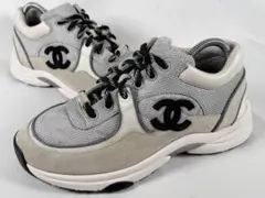 【正規品】美品 シャネル CHANEL ココマーク マトラッセ スニーカー 37のサムネイル