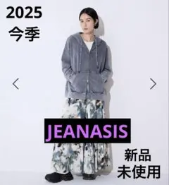 2025今季JEANASIS Fade カラーZIPフーディ L