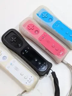 P234 Wii リモコン 4点 まとめ売り シリコンカバー付き
