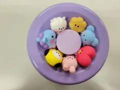 BT21 バスボムキャラクターマスコットコンプリート７個セット　BTSマスク付き