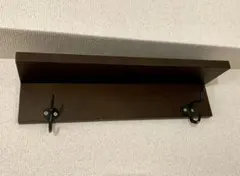 ③無印良品 棚　フック付き　壁に付けられる家具 44cm