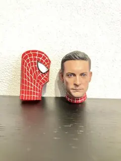 ホットトイズ スパイダーマン ブラックスーツ 素顔ヘッド マスク