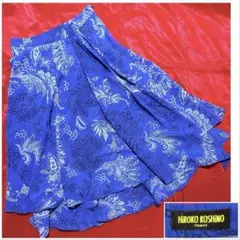 ヒロココシノ　スカート　青　ブルー　花柄　総柄　hiroko koshinoのサムネイル