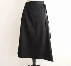 Atlantique Ascoli アシンメトリースカート ブラック