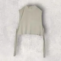 Lugnoncure/ルノンキュール　ニットベスト　ハイネック　サイドフリー　F