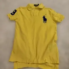 ラルフローレン ポロシャツ レディースM相当 黄色 ビッグポニー　y2k