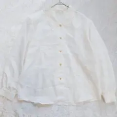 07M084◯ EDIFICE 薄パープル系 鹿の子 半袖シャツ 春夏 トップス 