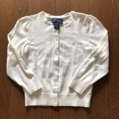美品　ラルフローレン　カーディガン白　110 4T
