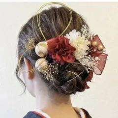 髪飾り　成人式　和玉2本　パール　リボン18点振袖　ヘアアクセサリー　花嫁