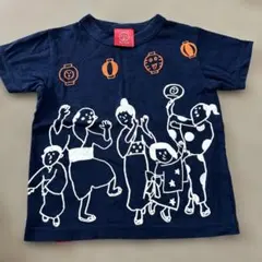 OJICO 盆踊り柄 Tシャツ ネイビーのサムネイル