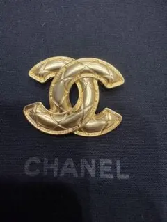 シャネル CHANEL ブローチ ココマーク ヴィンテージ ノベルティ CHANEL ココマーク ブローチ キルティングデザインノベルティ