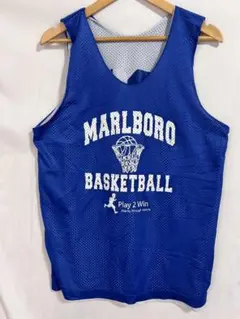 【リバーシブル】Marlboro Basketball タンクトップ 青 13番