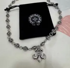 【極美品】クロムハーツ BSフレア チャーム ボールチェーン ネックレス 925