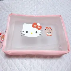 韓国　ダイソー　ハローキティ　キティ　メッシュポーチ 新品