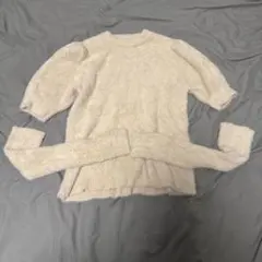 INGNI クリーム色 パフスリーブニット