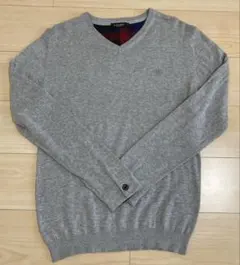 BLACK LABEL CRESTBRIDGE Vネックニット グレー